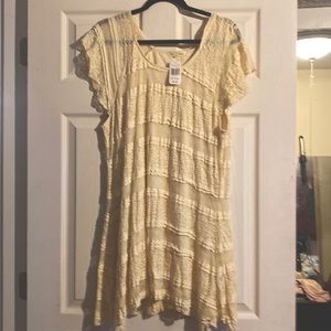 Vintage Indigo lace dress with lining new with tags